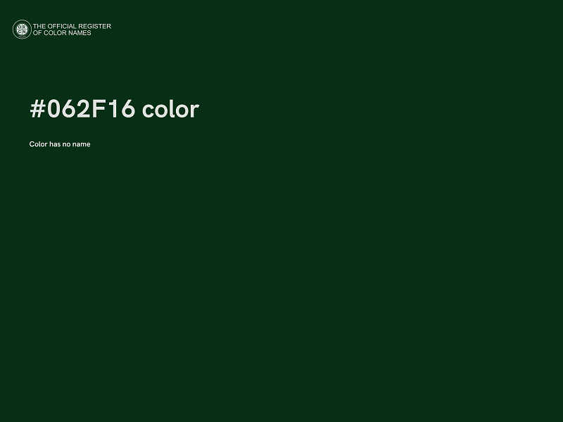 #062F16 color image