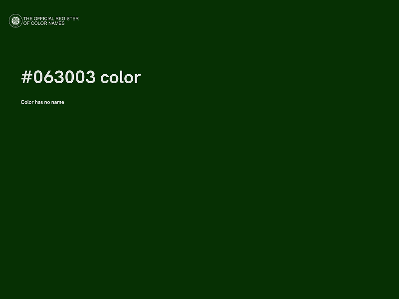 #063003 color image