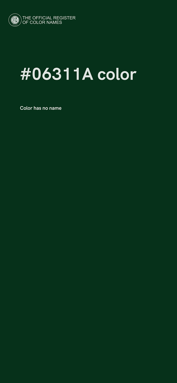#06311A color image