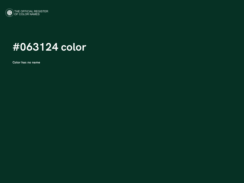 #063124 color image