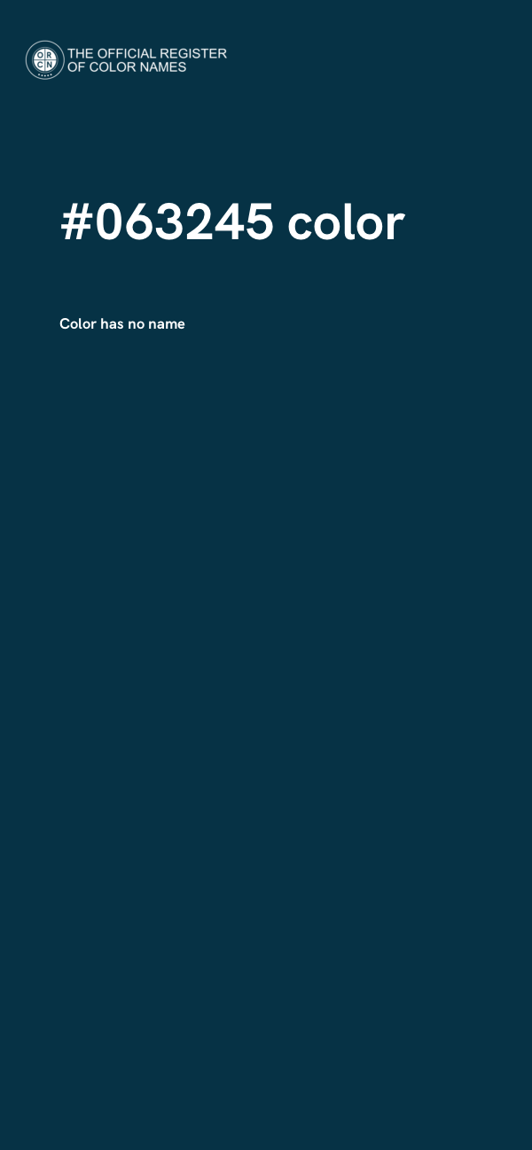 #063245 color image