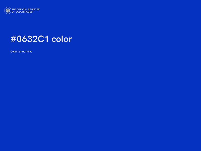 #0632C1 color image