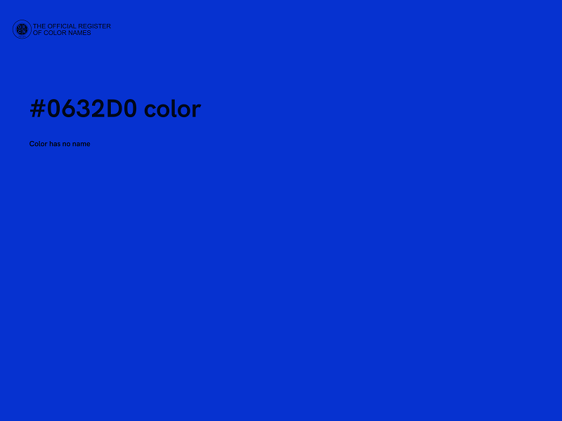 #0632D0 color image