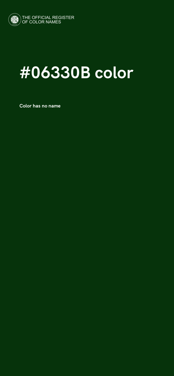#06330B color image