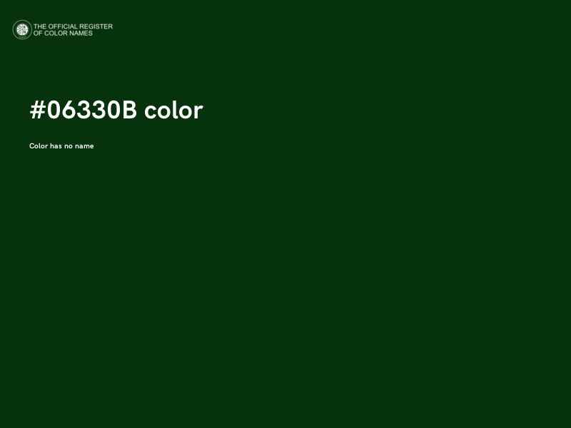 #06330B color image