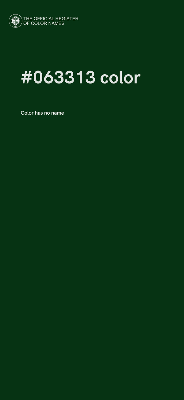 #063313 color image