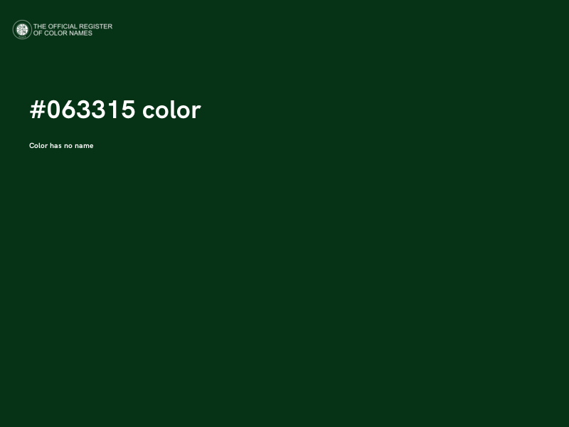 #063315 color image