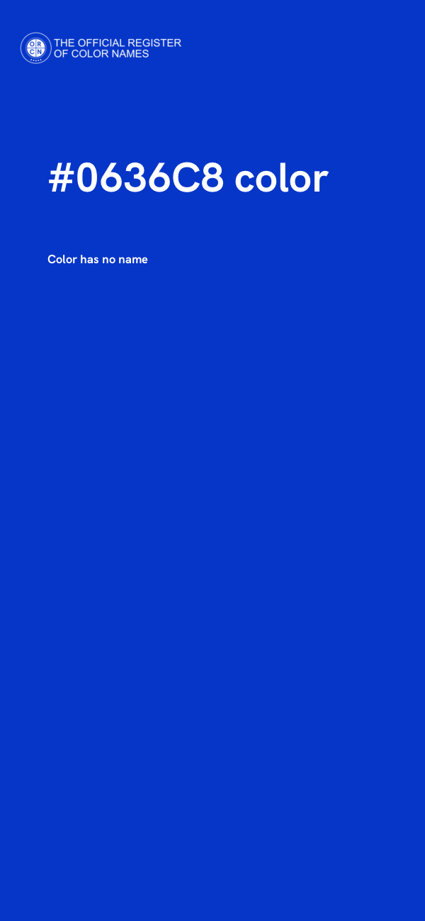 #0636C8 color image
