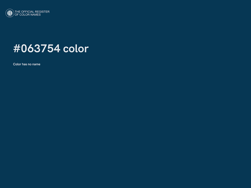 #063754 color image