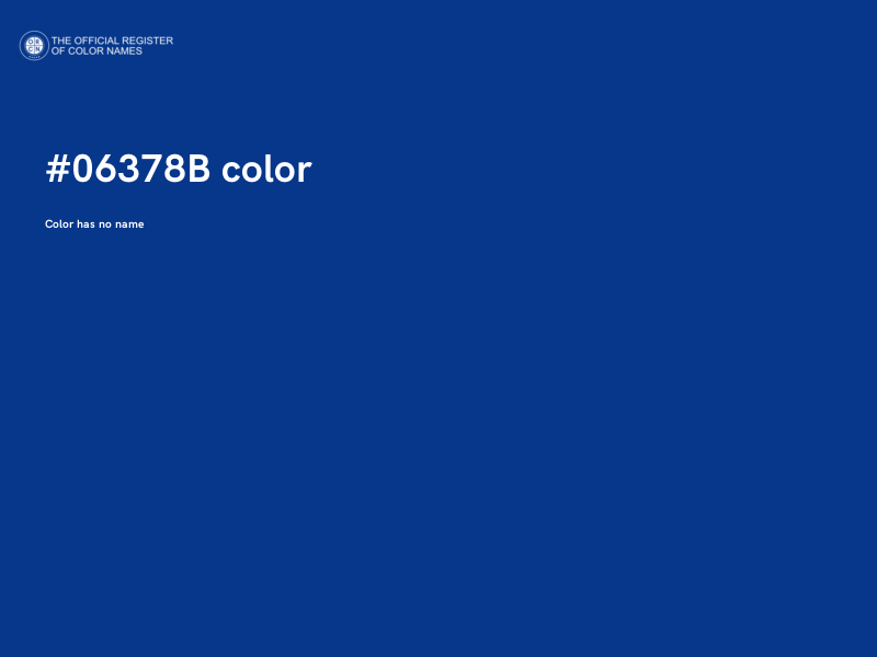 #06378B color image