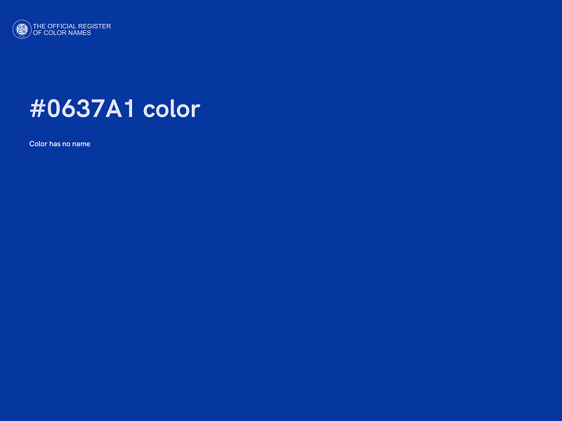 #0637A1 color image