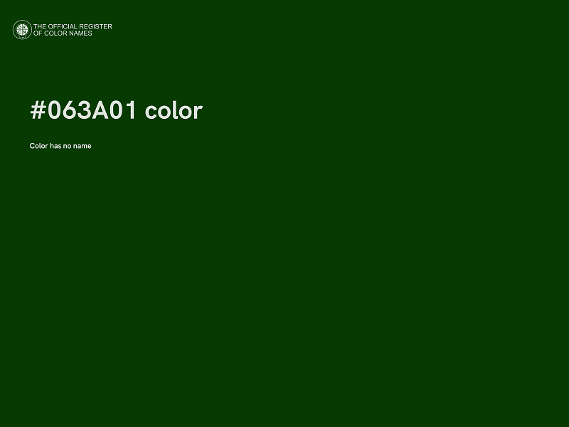 #063A01 color image