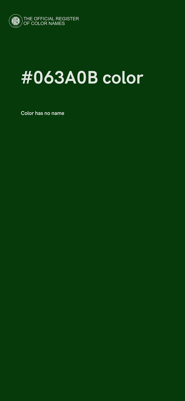 #063A0B color image