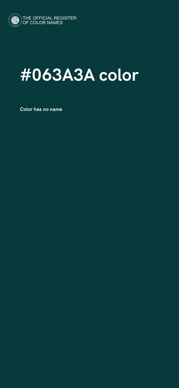 #063A3A color image