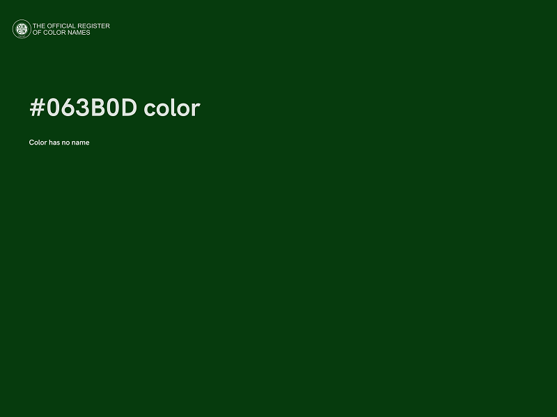 #063B0D color image