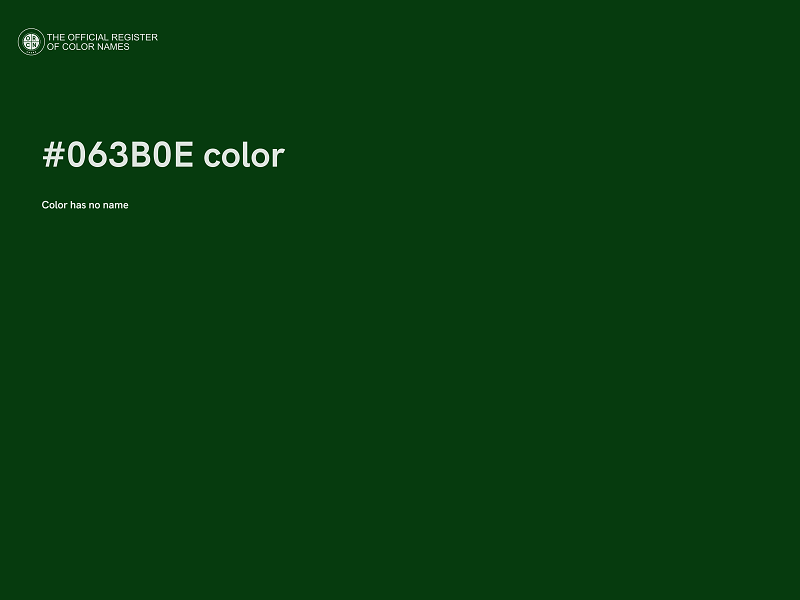 #063B0E color image