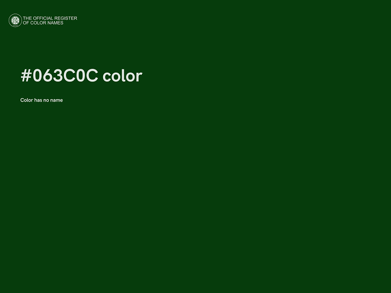 #063C0C color image