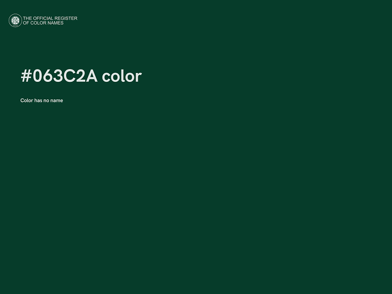 #063C2A color image