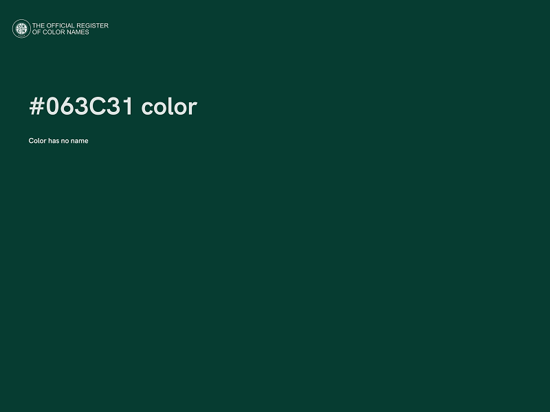 #063C31 color image