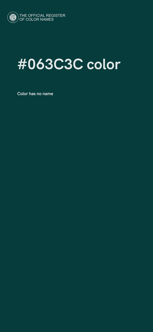 #063C3C color image