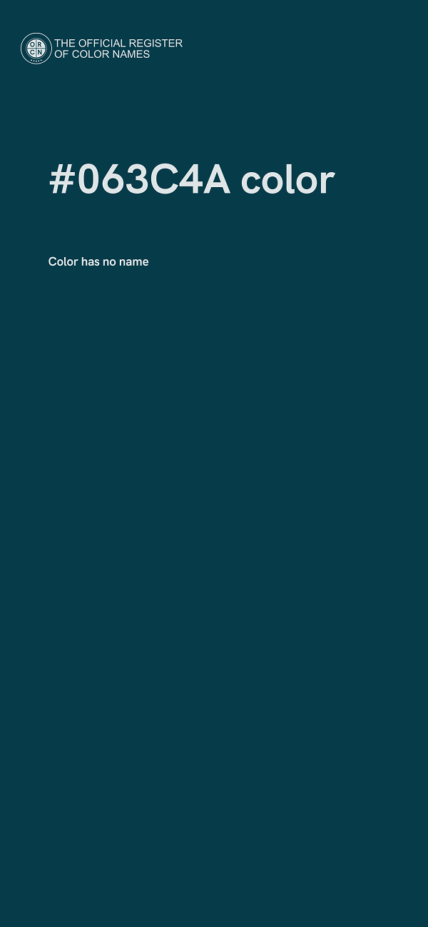 #063C4A color image