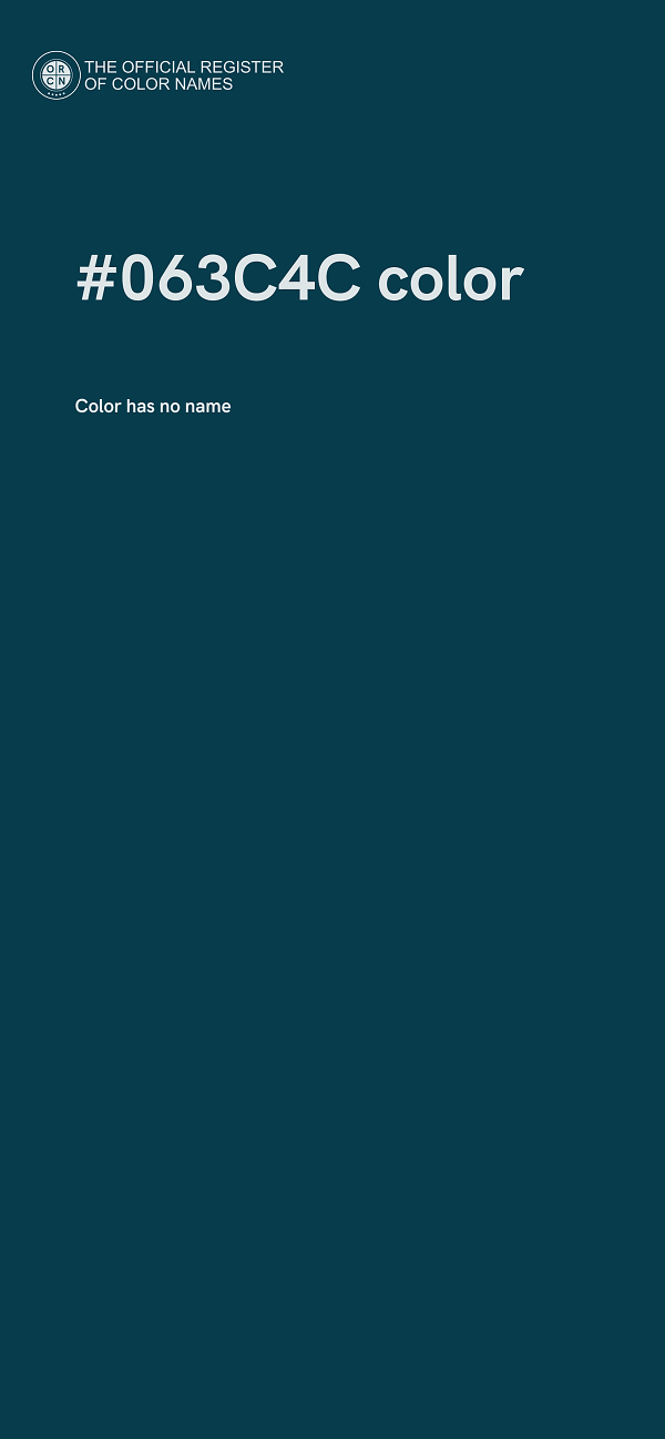 #063C4C color image