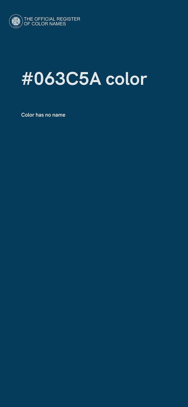 #063C5A color image