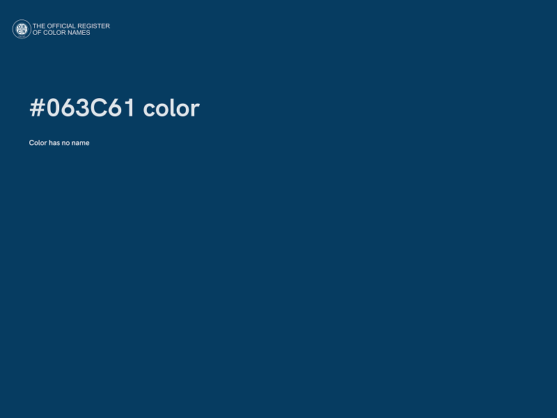 #063C61 color image
