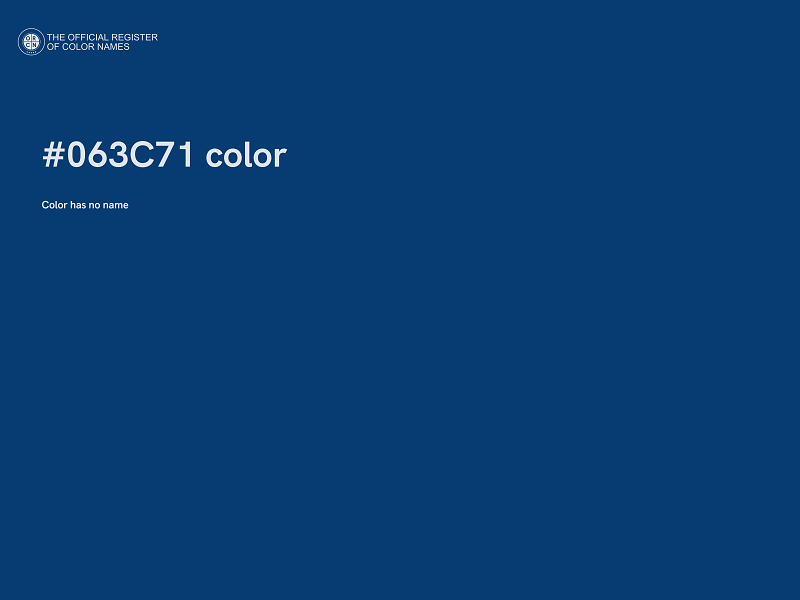 #063C71 color image