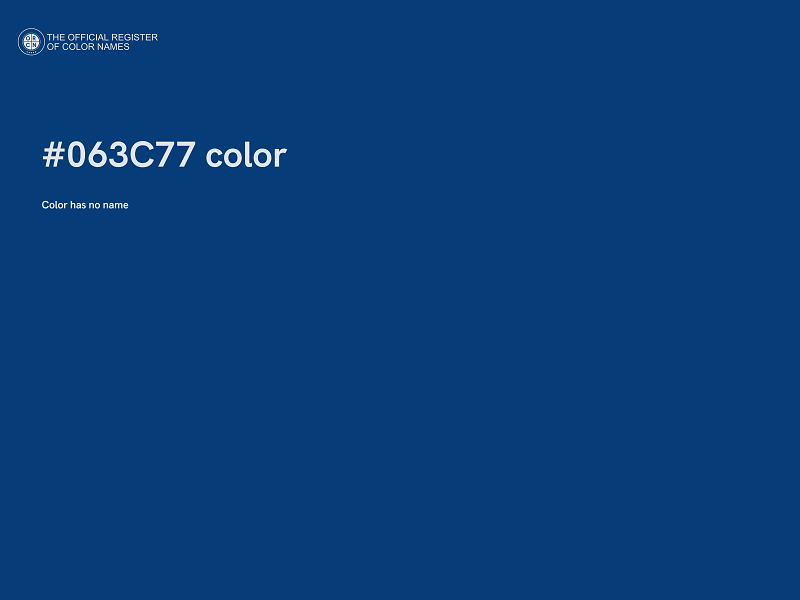 #063C77 color image