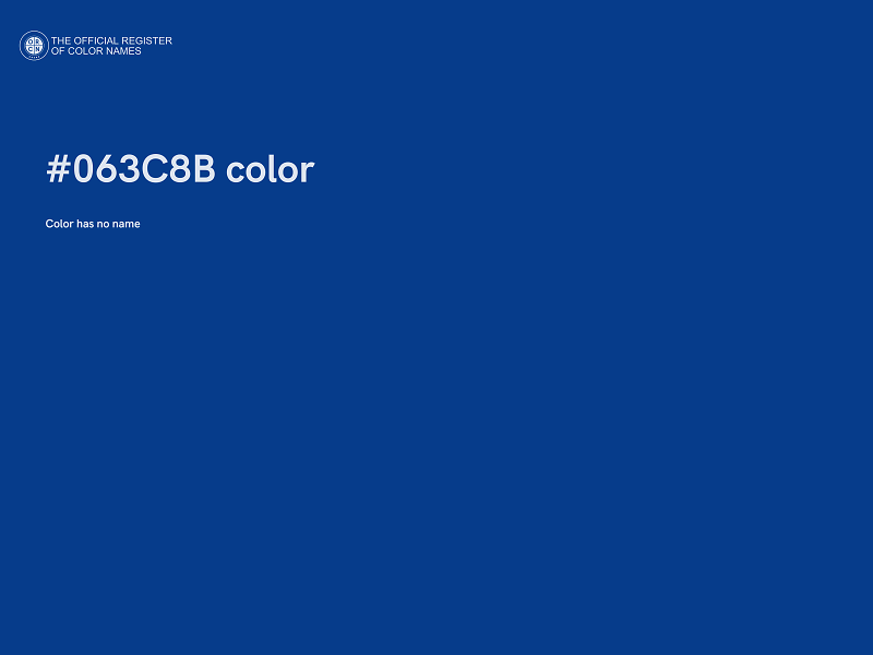 #063C8B color image
