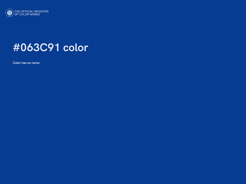 #063C91 color image