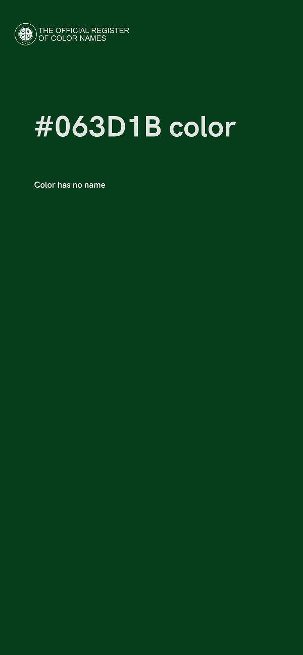 #063D1B color image