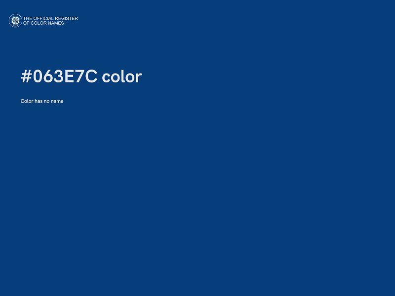 #063E7C color image
