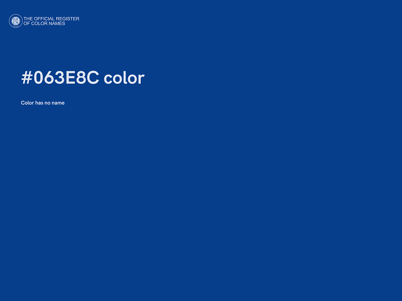#063E8C color image