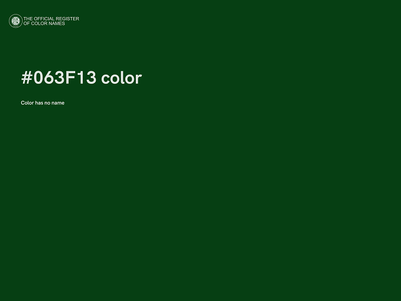 #063F13 color image