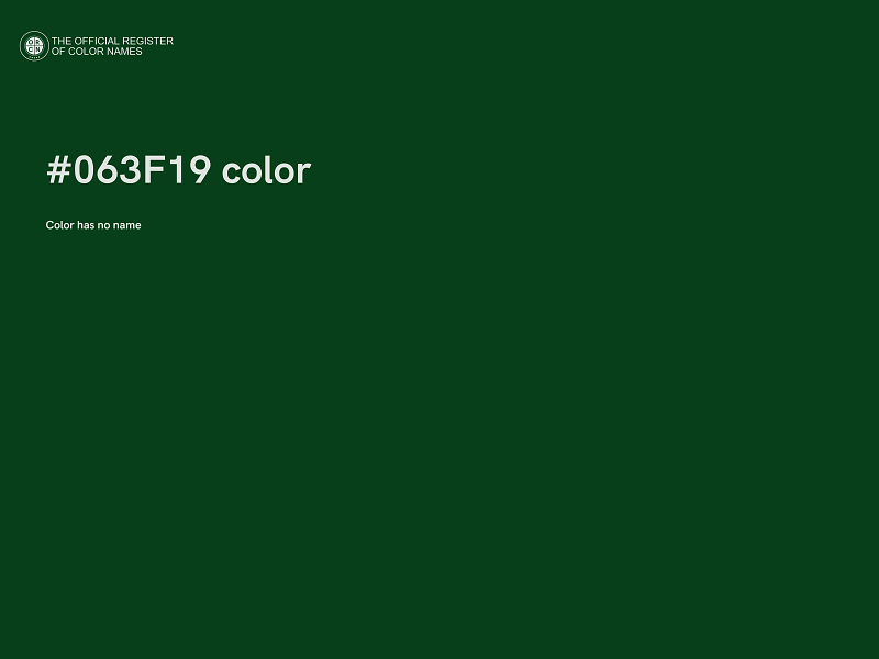 #063F19 color image