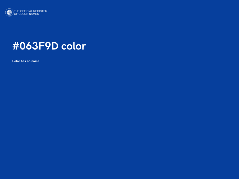 #063F9D color image