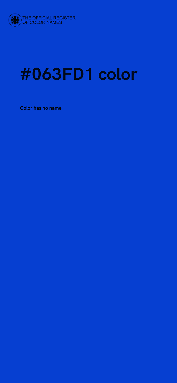 #063FD1 color image