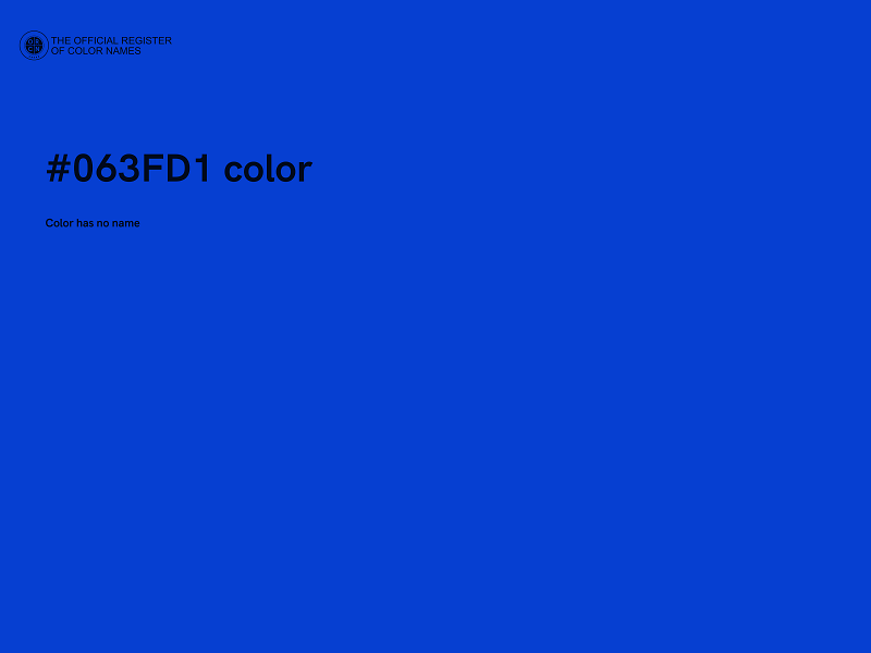 #063FD1 color image
