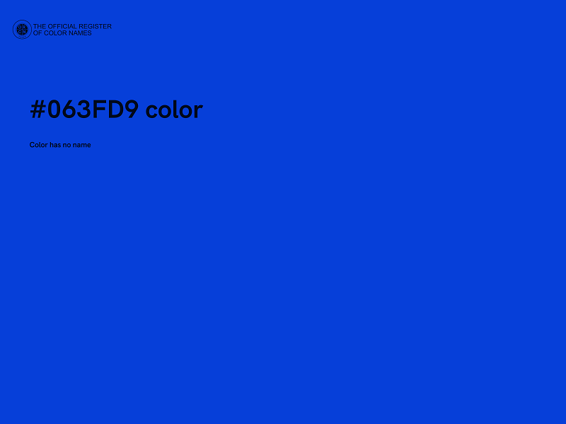 #063FD9 color image