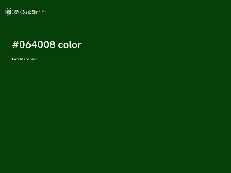 #064008 color image