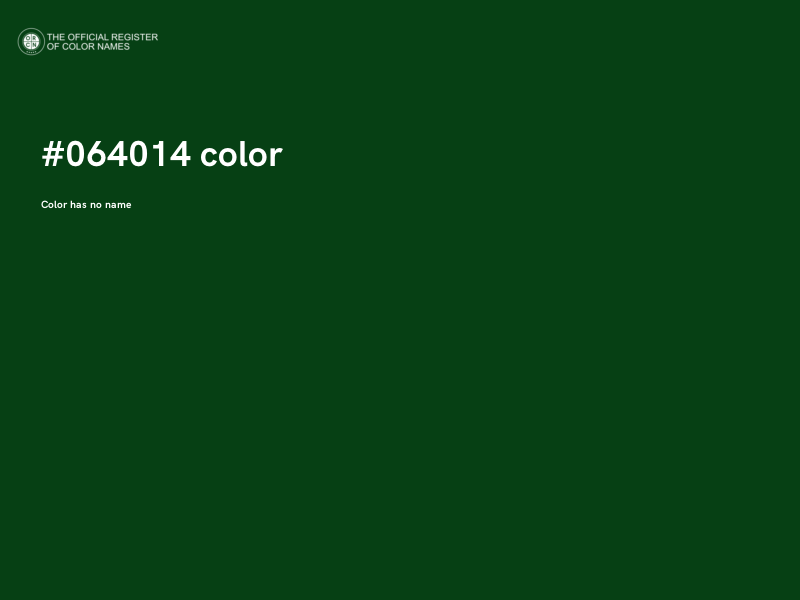 #064014 color image