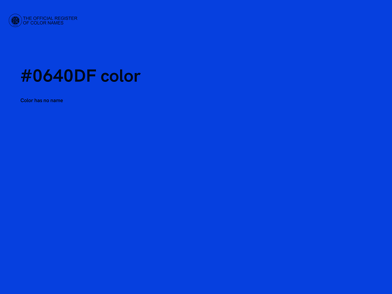 #0640DF color image