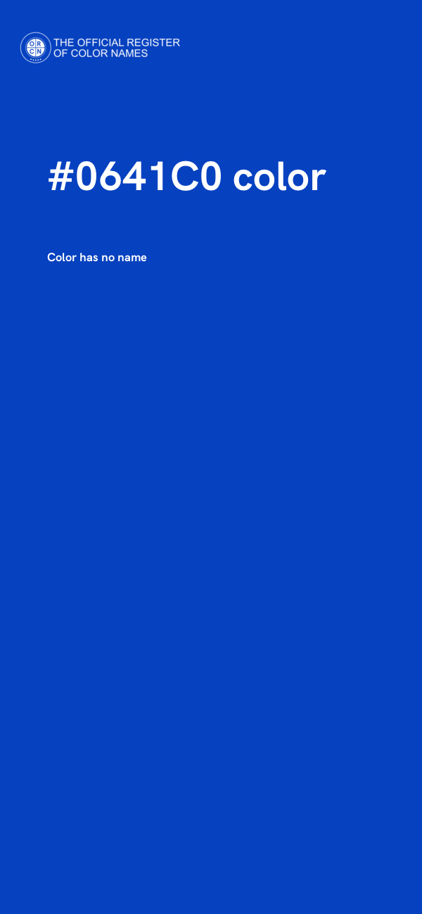 #0641C0 color image
