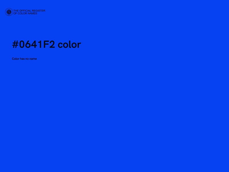 #0641F2 color image