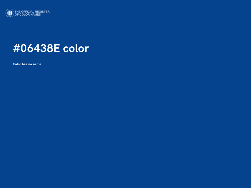 #06438E color image