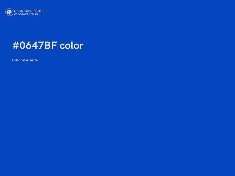 #0647BF color image