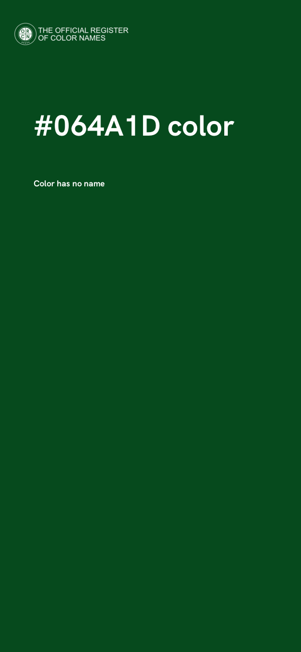 #064A1D color image