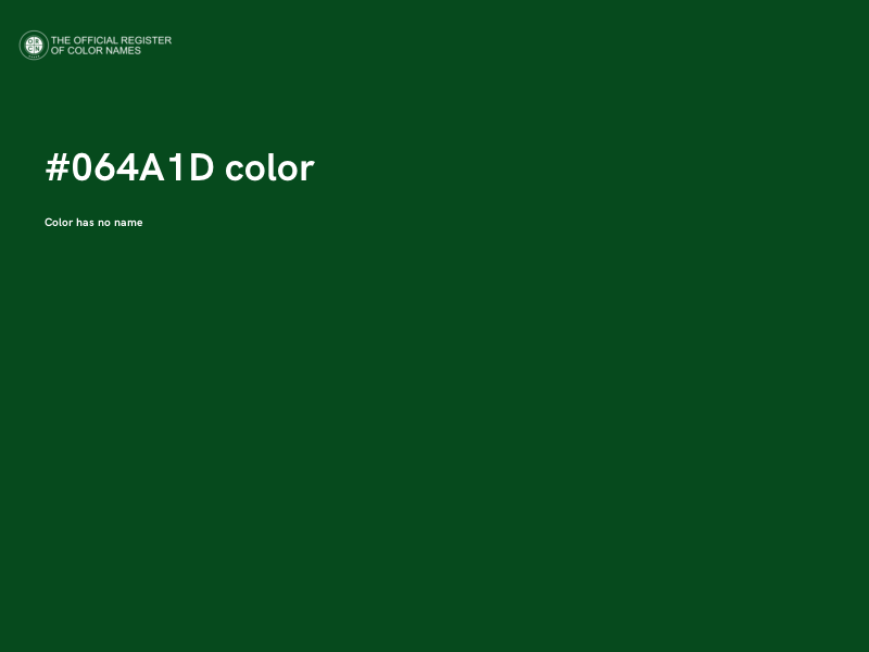 #064A1D color image